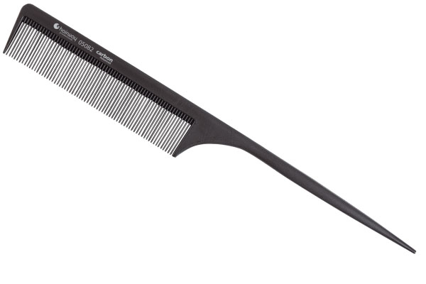 Расчёска Hairway Carbon Advance с хвостиком карбоновым 220мм