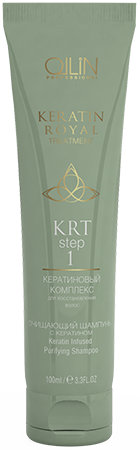 OLLIN KRT Шаг 1. Очищающий и обогащающий шампунь с кератином 100мл OLLIN KRT Шаг 1. Очищающий и обогащающий шампунь с кератином 100мл