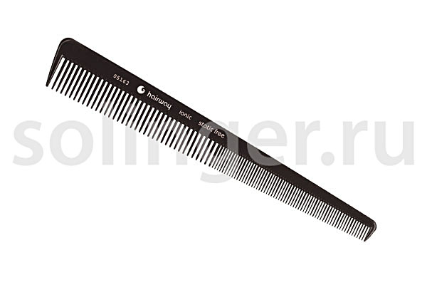 Расчёска Hairway CLASSIC пластик мужская комбинированная конусная 187мм