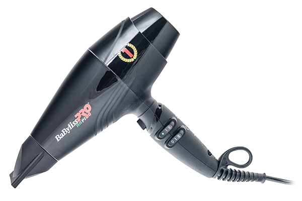 Фен BABYLISS RAPIDO 2200Вт 2 скор, 6 комб. нагрева, черный с турбо-кнопкой, вес 399гр.