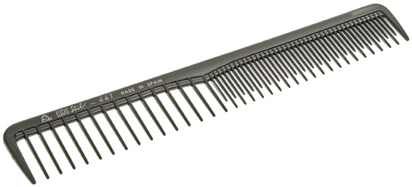 Расчёска EURO STIL пластик комбинированная рабочая для окрашивания и начеса