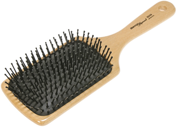 Щетка массажная HERCULES нейлон зубцы 13 рядов, светлое дерево