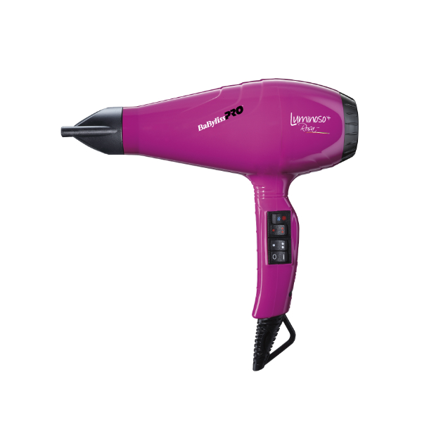 Фен BABYLISS Luminoso ionic 2100Вт 2 скор, 4 комб. нагрева, 490гр. розовый