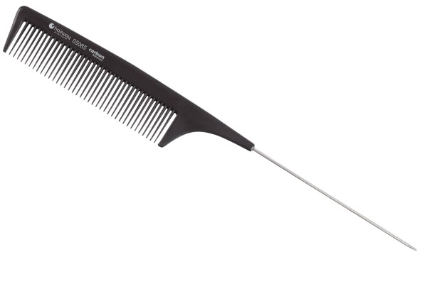 Расчёска Hairway Carbon Advance c металлическим хвостиком 220мм