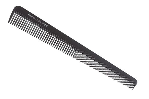 Расчёска Hairway Carbon Advance мужская комбинированная конусная  175мм