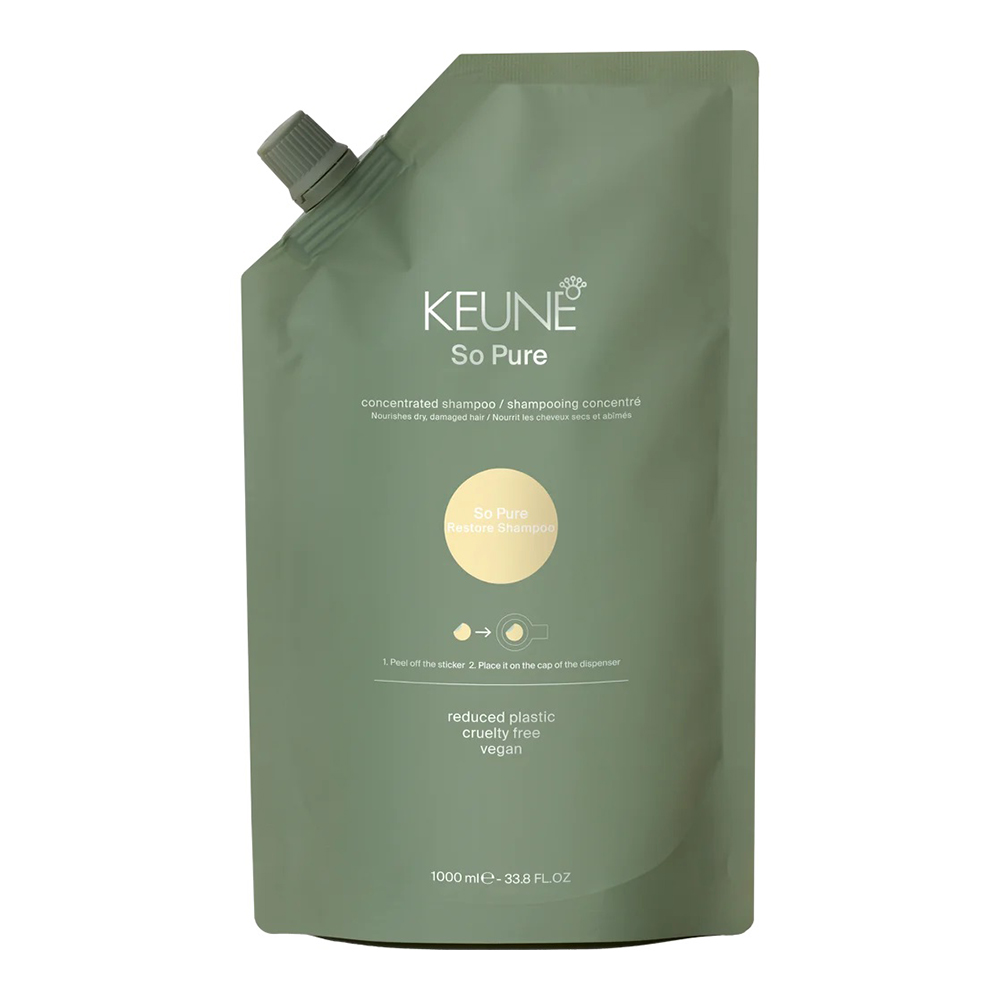 KEUNE SPA шампунь восстанавливающий 1000 мл /So Pure Restore Shampoo Refill