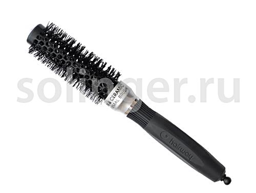 Термобрашинг Hairway Black Ion Ceramic керамико-ион 25мм, прорезиненная ручка