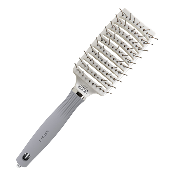 Щетка Olivia Garden EXPERT CARE VENT Nylon Bristles White&Grey M