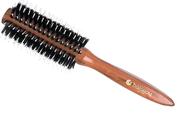 Брашенг Hairway Glossy Wood натур щетина/нейлон 22мм/51мм, деревянный  Брашенг Hairway Glossy Wood натур щетина/нейлон 22мм/51мм, деревянный