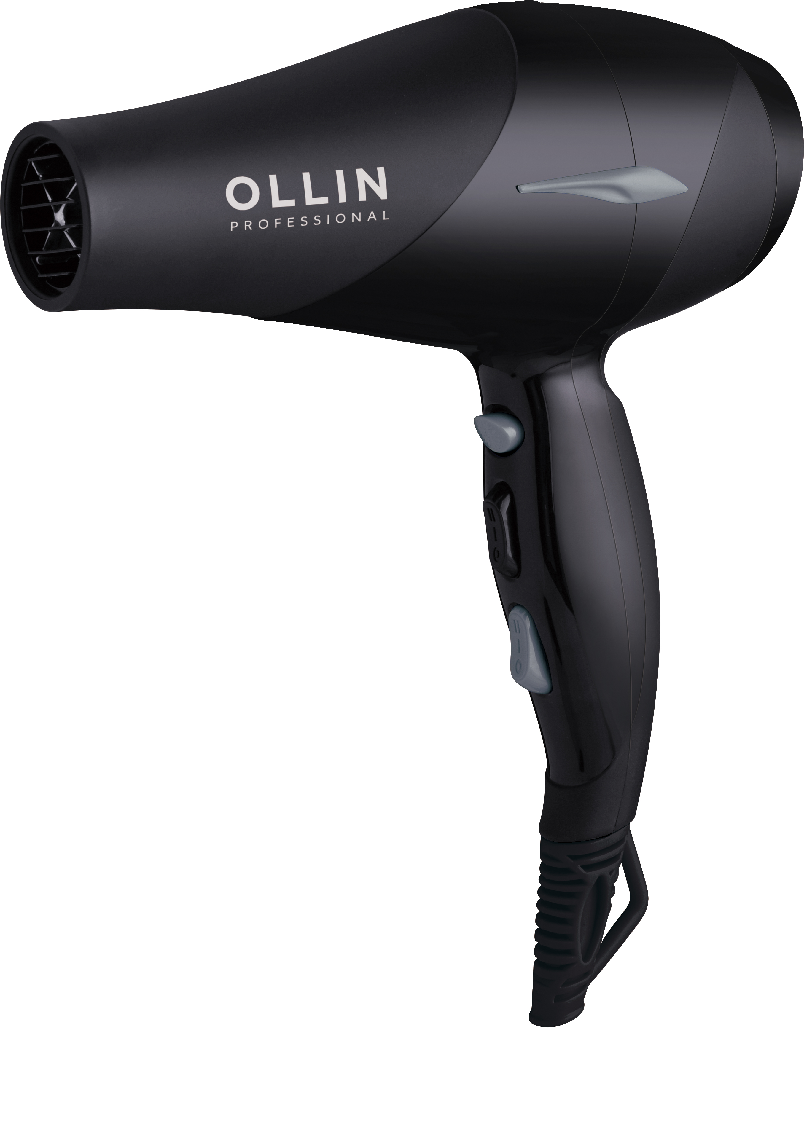 Фен OLLIN Prof OL-7105 мощность 2200W, 490гр, 2 насадки, черный