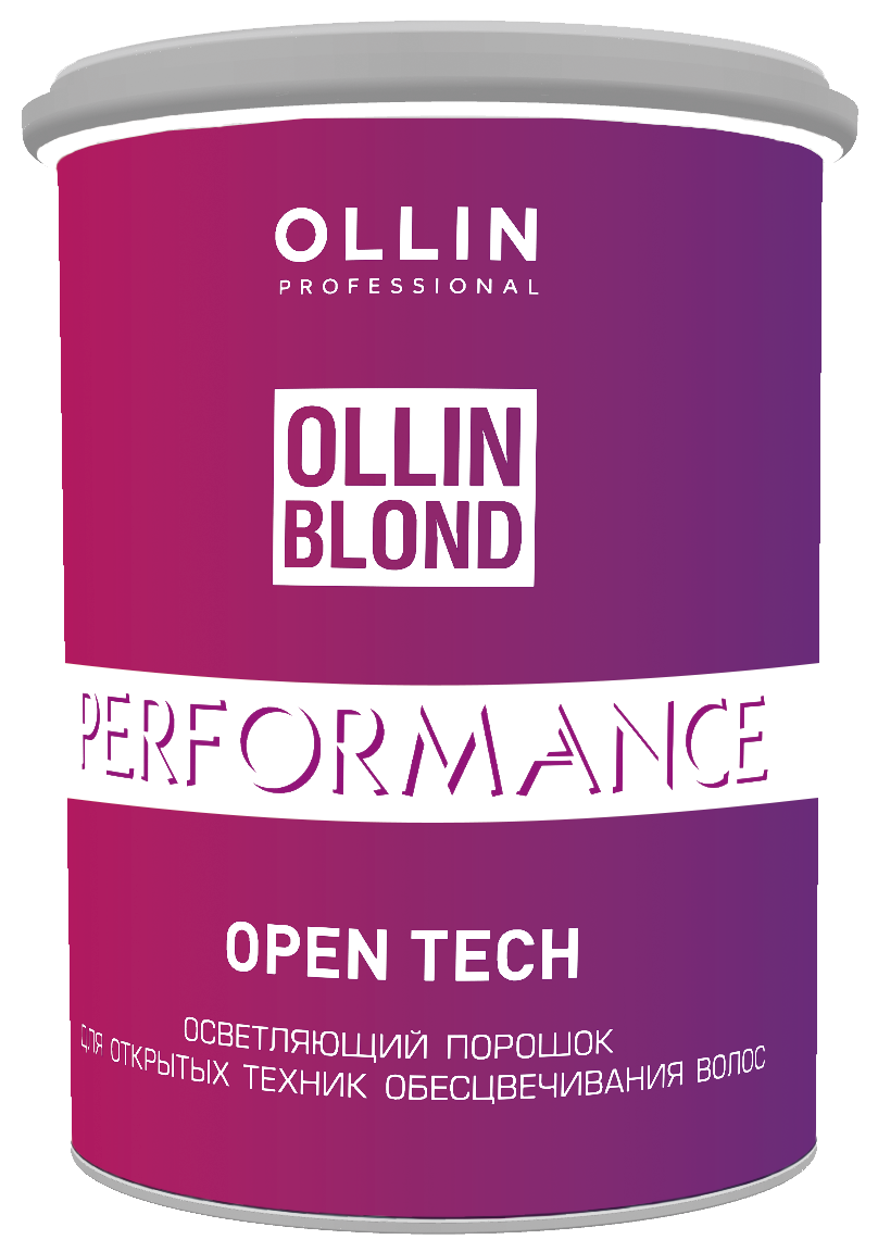 OLLIN BLOND PERFORMANCE Open Tech Осветляющий порошок для открытых техник обесцвечивания волос 500г