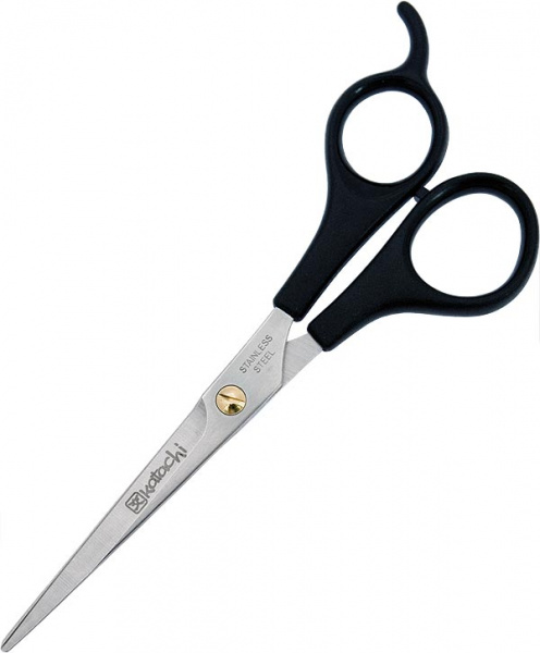 Ножницы Katachi прямые 5,5" полуэргономичные, пластиковые ручки