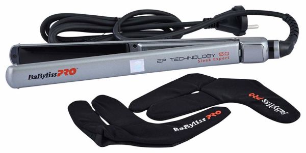 Щипцы-выпрям BaByliss 24*120мм металл Technology 5.0 т/рег 115-230град 45Вт перчатки, коврик, серебр