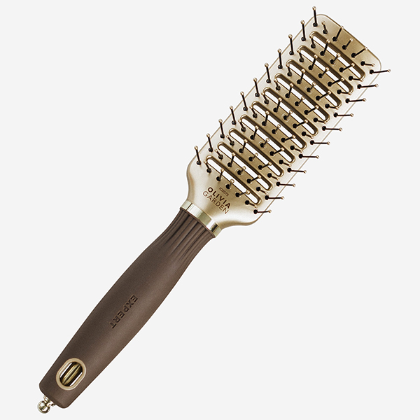 Щетка Olivia Garden EXPERT STYLE VENT Nylon Bristles Gold&Brown