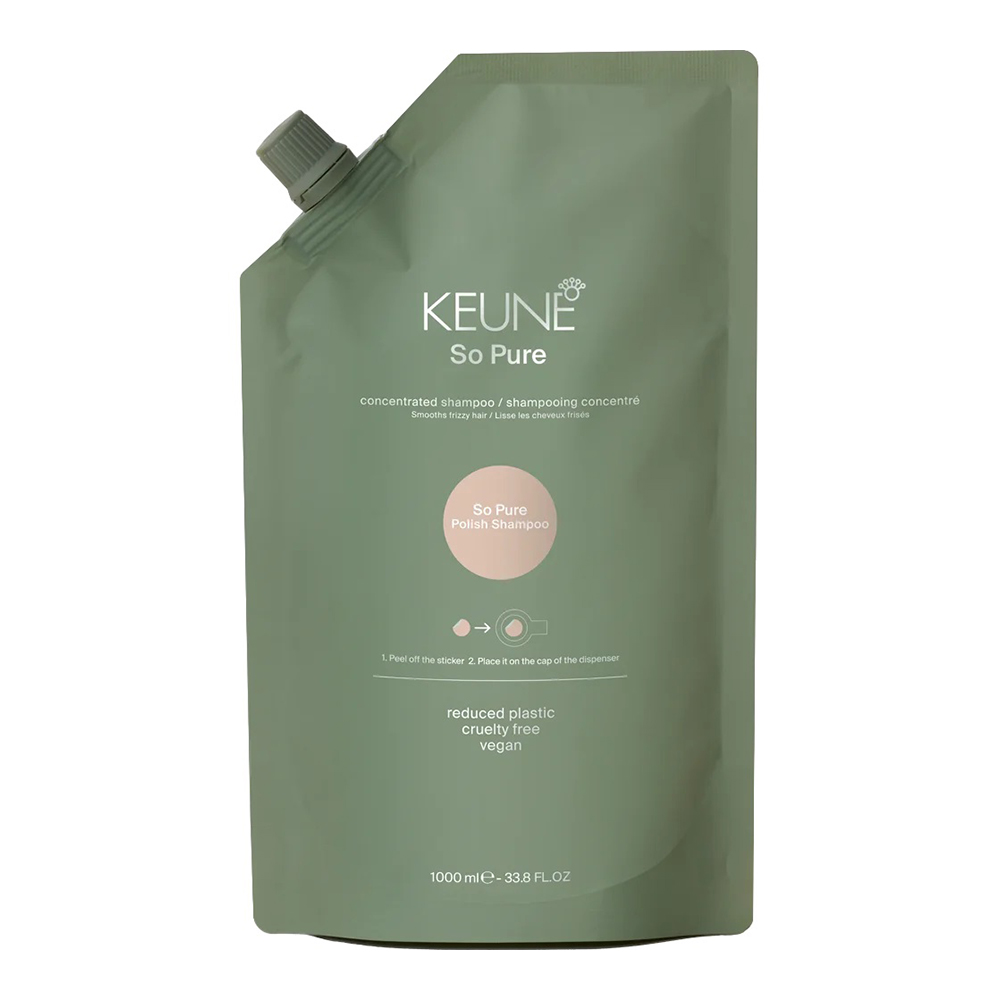 KEUNE SPA  шампунь ПОЛИРУЮЩИЙ 1000 мл/So Pure Polish Shampoo Refill 