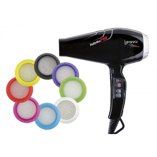 Фен BABYLISS Luminoso ionic 2100Вт 2 скор, 4 комб. нагрева, 490гр. черный