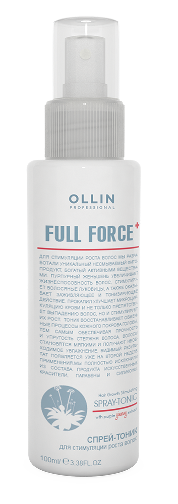 OLLIN FULL FORCE Спрей-тоник для стимуляции роста волос 100 мл