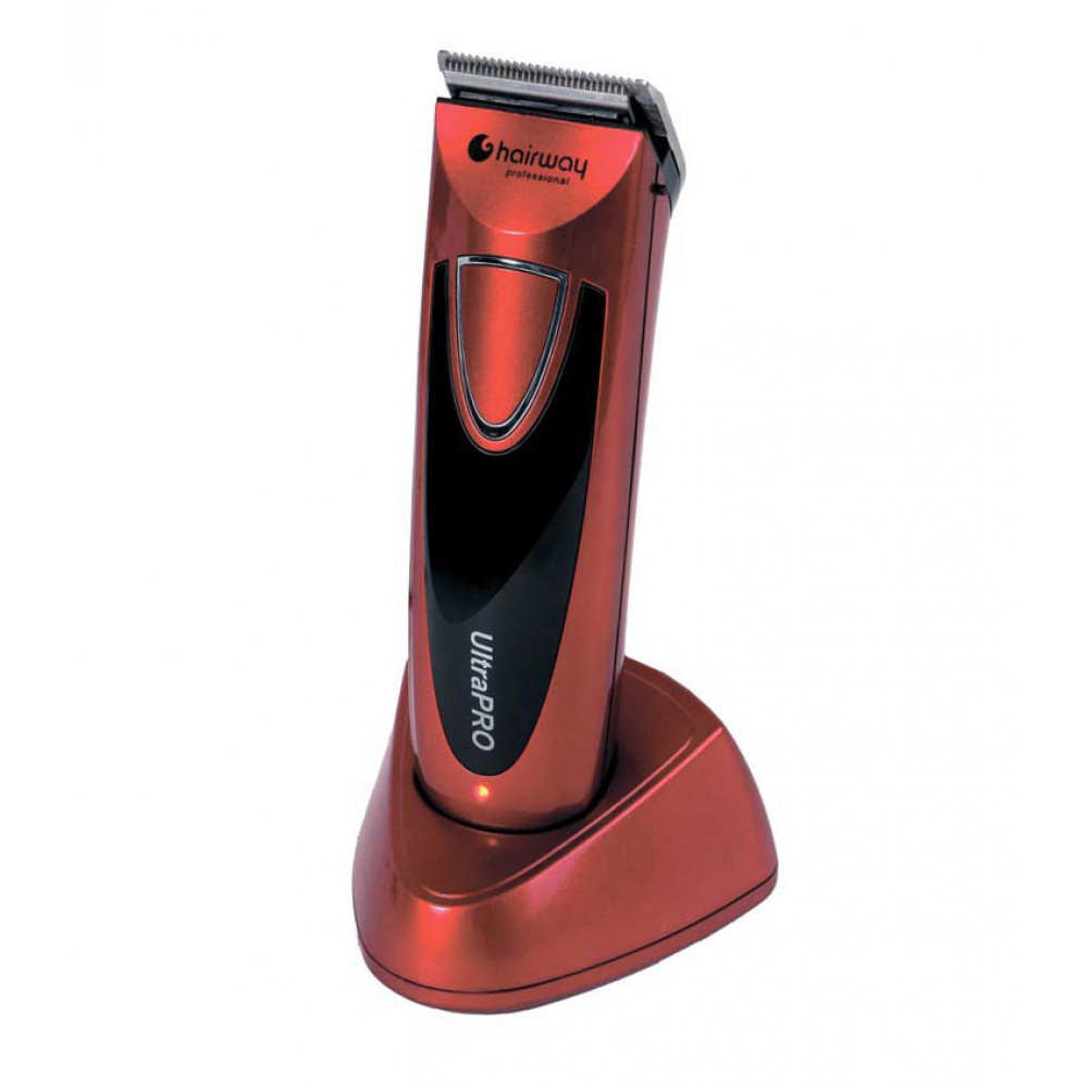 Машинка HW акк/сет Ultra Pro 70мин, нож 0,8-2,0мм, ширина 42мм, насадки 4шт, красная  