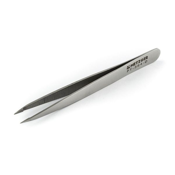 Пинцет скошенный Metzger  Pointed Swiss Tweezers 